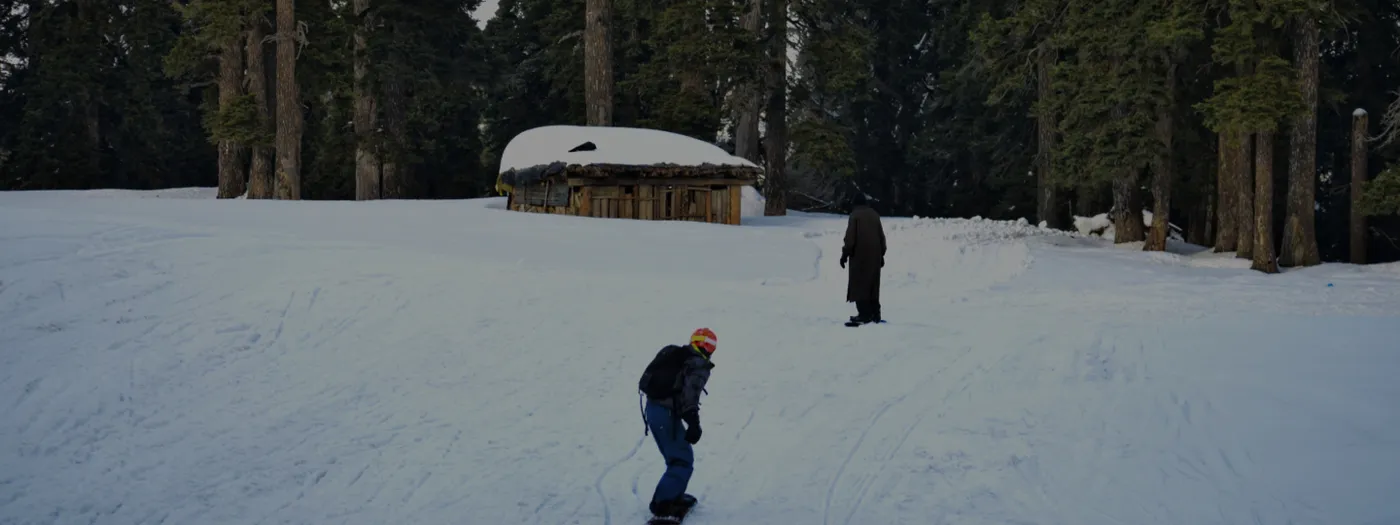 Snowboarding in Gulmarg, Kashmir