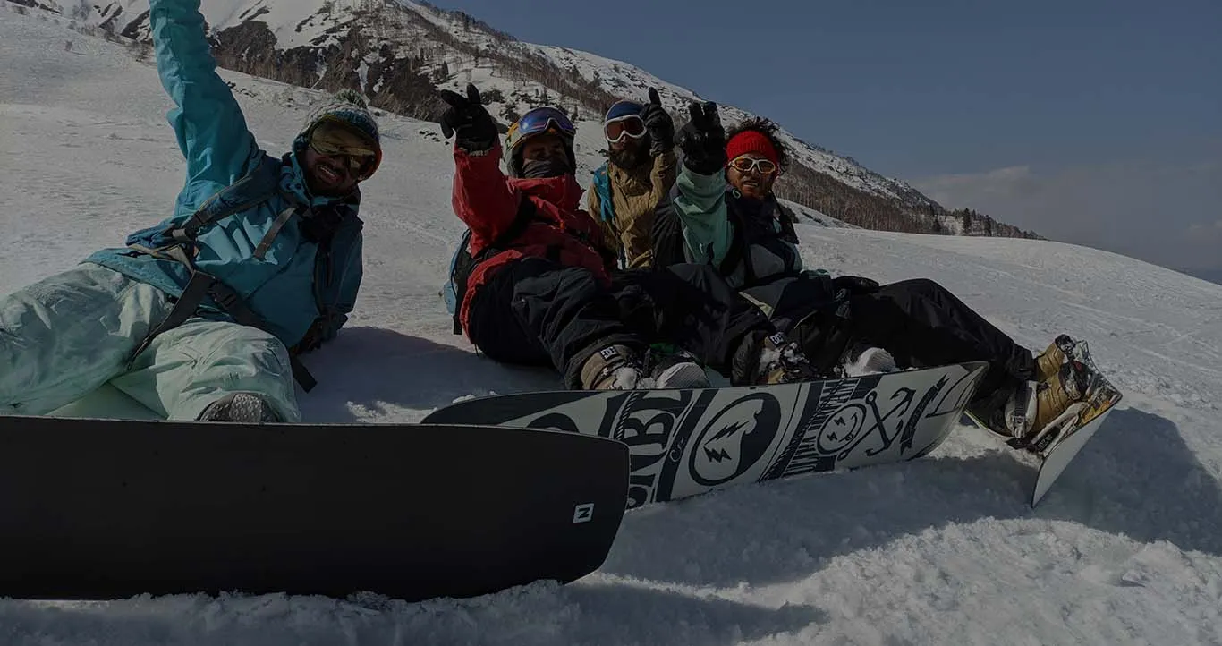 Kashmir Ski School instructor with guests